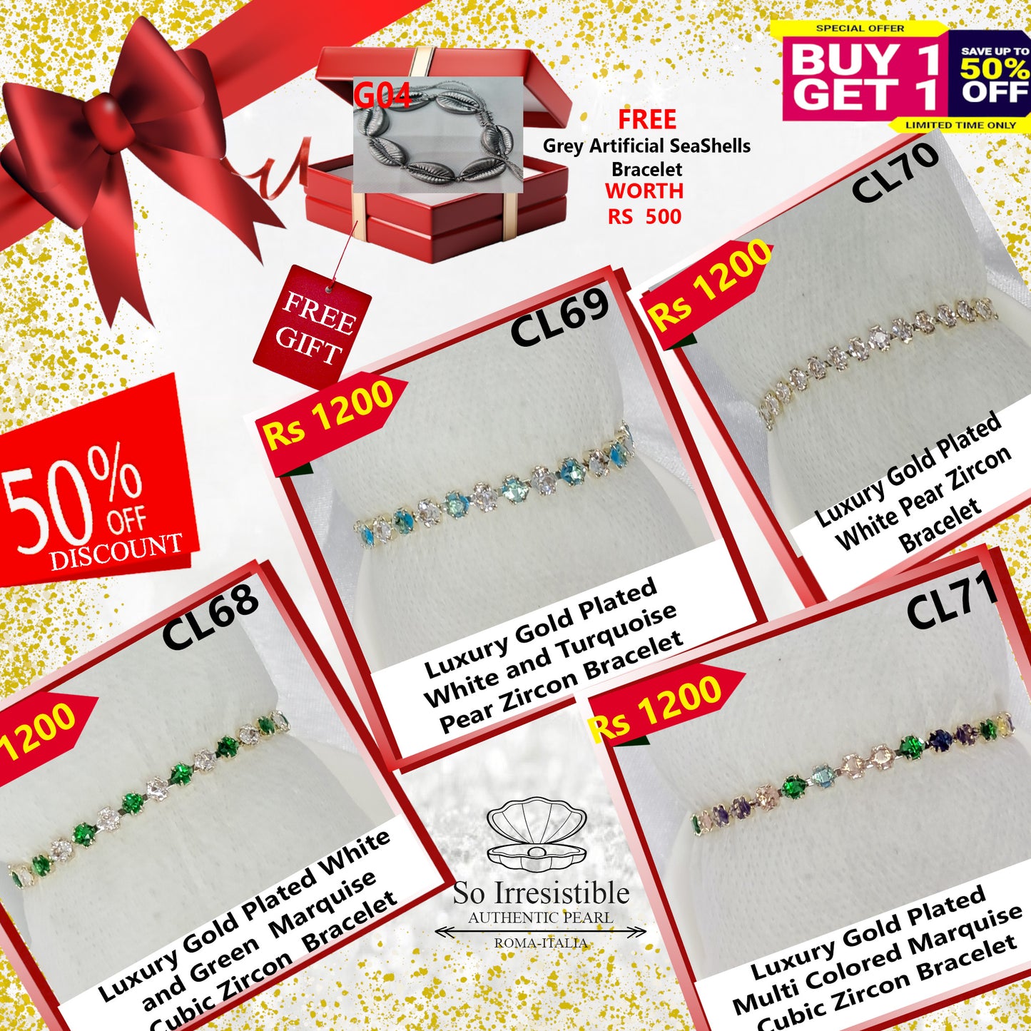 Luxury Gold Plated Zircon Bracelet Collection - Pear & Marquise Cut Designs